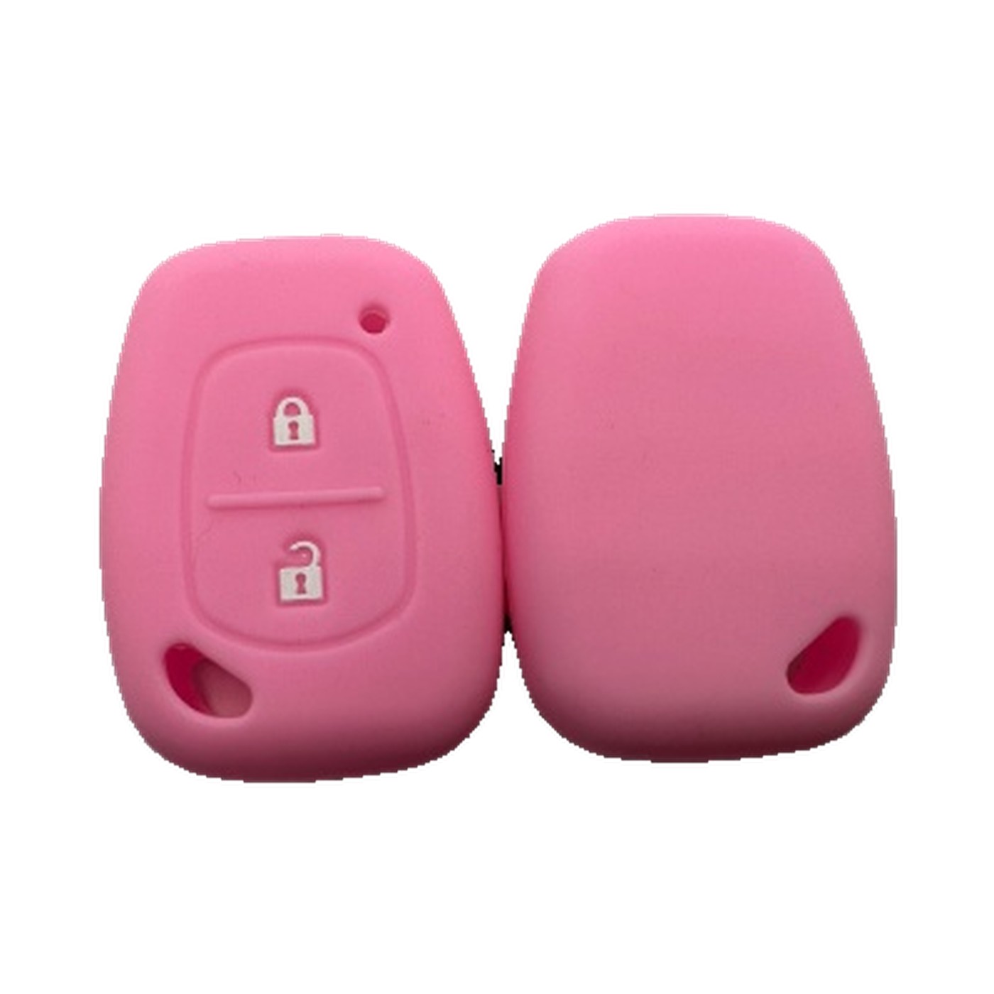 Funda Cubre Llave De Silicona Para Renault Clio Kangoo Symbol Rosa Kube