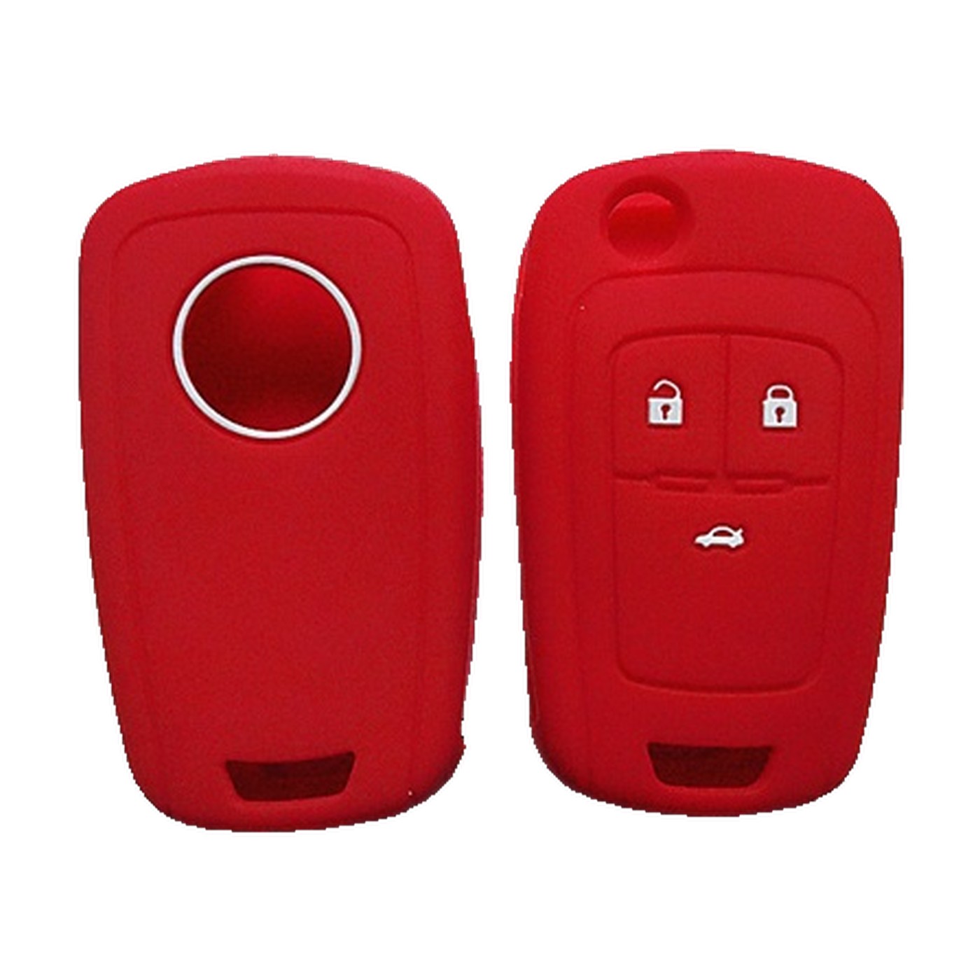 Funda Cubre Llave De Silicona Para Chevrolet Prisma Onix Rojo Kube