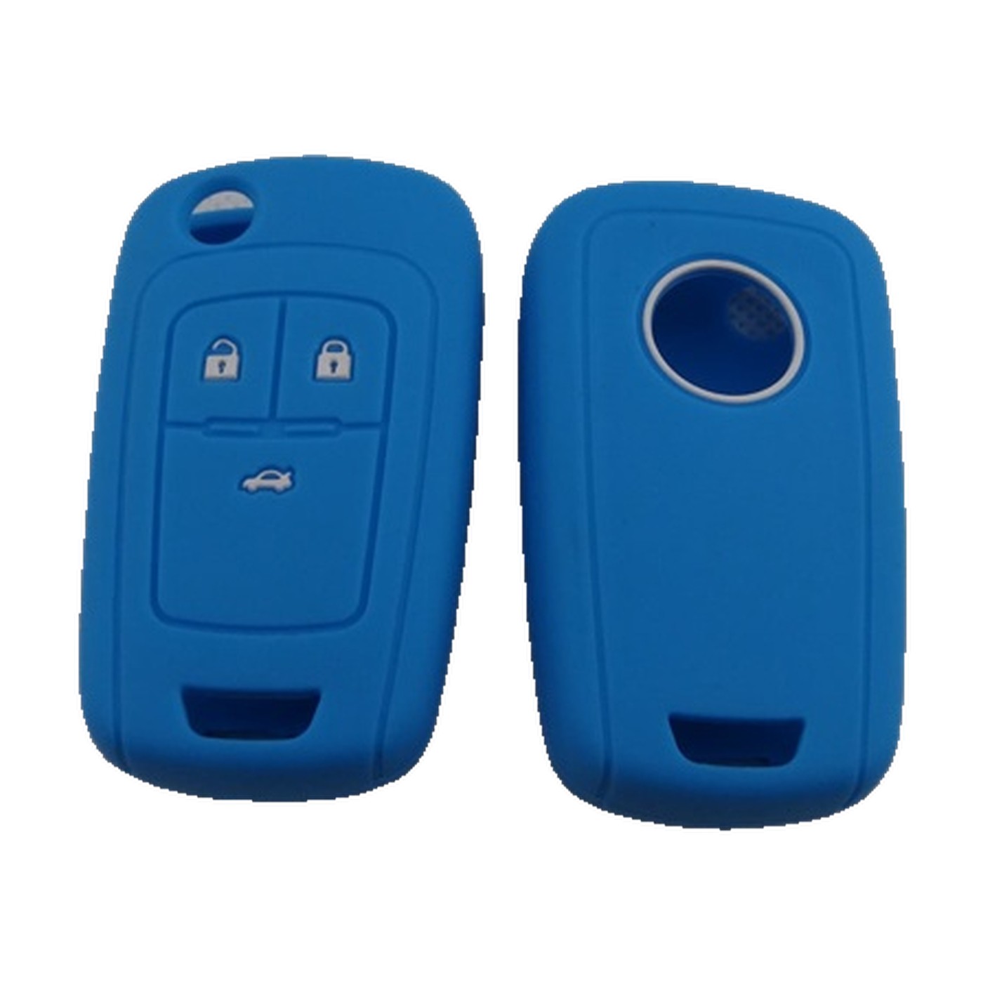 Funda Cubre Llave De Silicona Para Chevrolet Prisma Onix Azul Kube