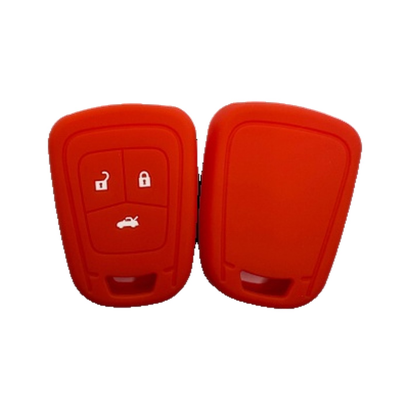 Funda Cubre Llave De Silicona Para Chevrolet Prisma Rojo Kube