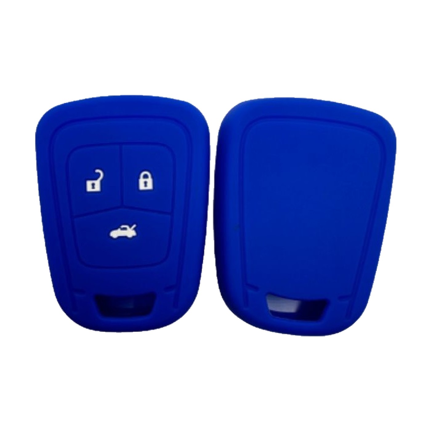 Funda Cubre Llave De Silicona Para Chevrolet Prisma Azul Kube