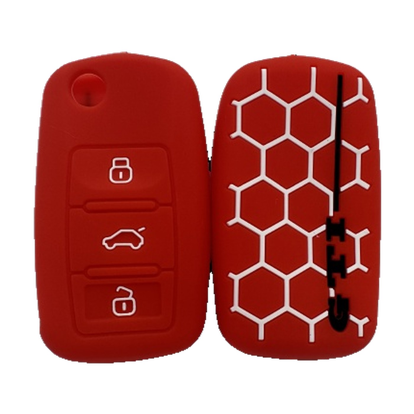 Funda Cubre Llave De Silicona Para Vw Gti Golf Azul Kube