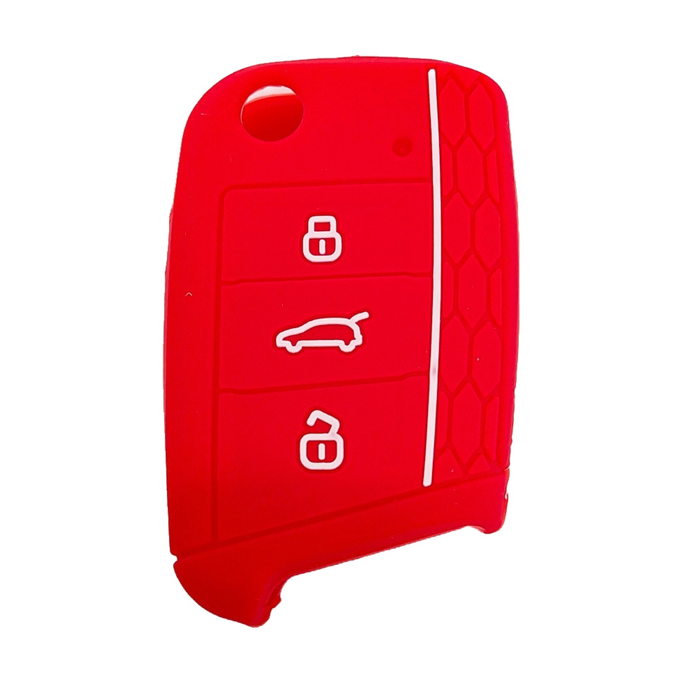 Funda Cubre Llave De Silicona Para Vw Mk7 Gti Virtus Golf Polo Vento Rojo Kube