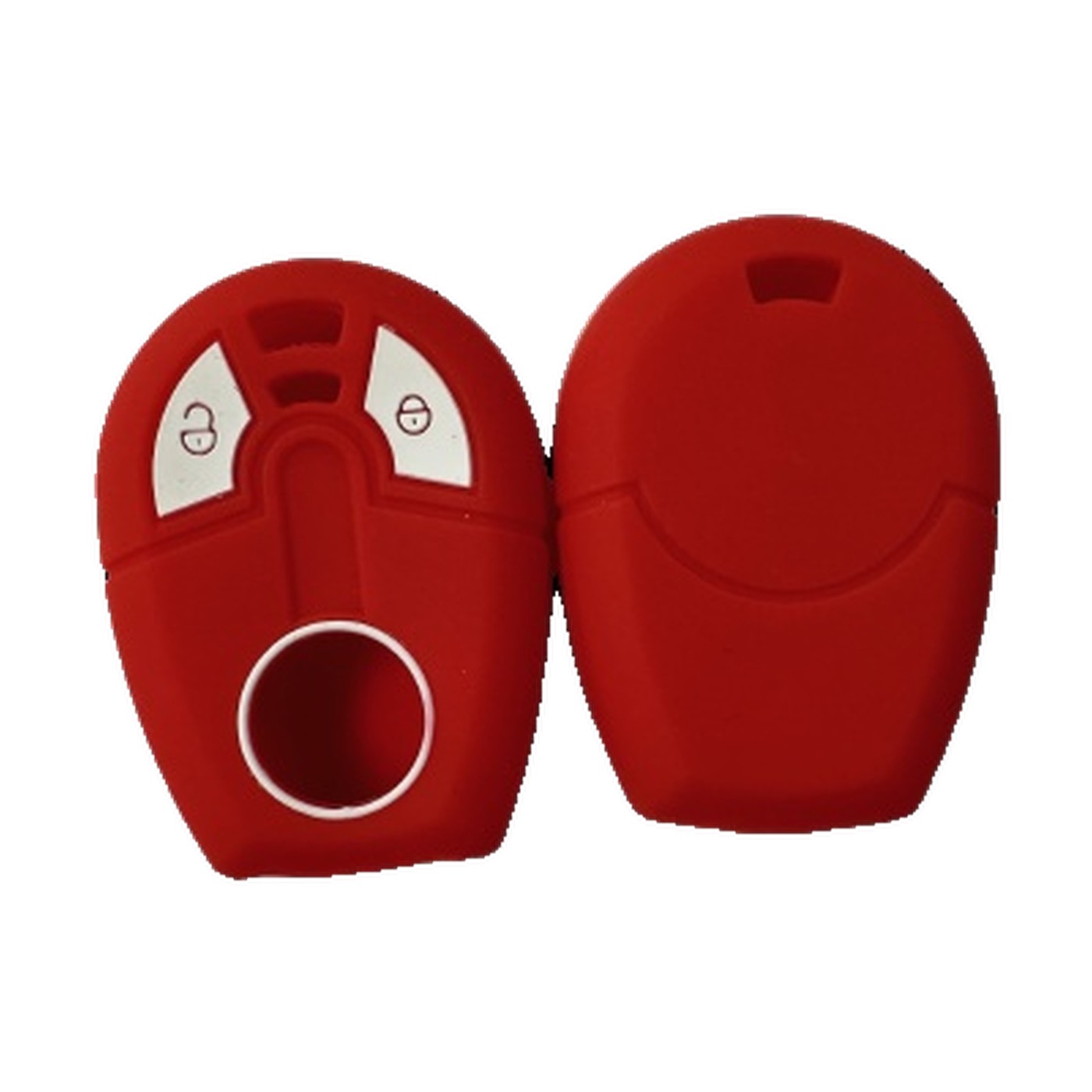 Funda Cubre Llave De Silicona Para Fiat Strada Idea Rojo Kube