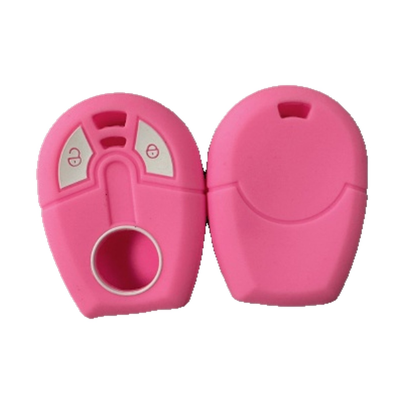 Funda Cubre Llave De Silicona Para Fiat Strada Idea Rosa Kube