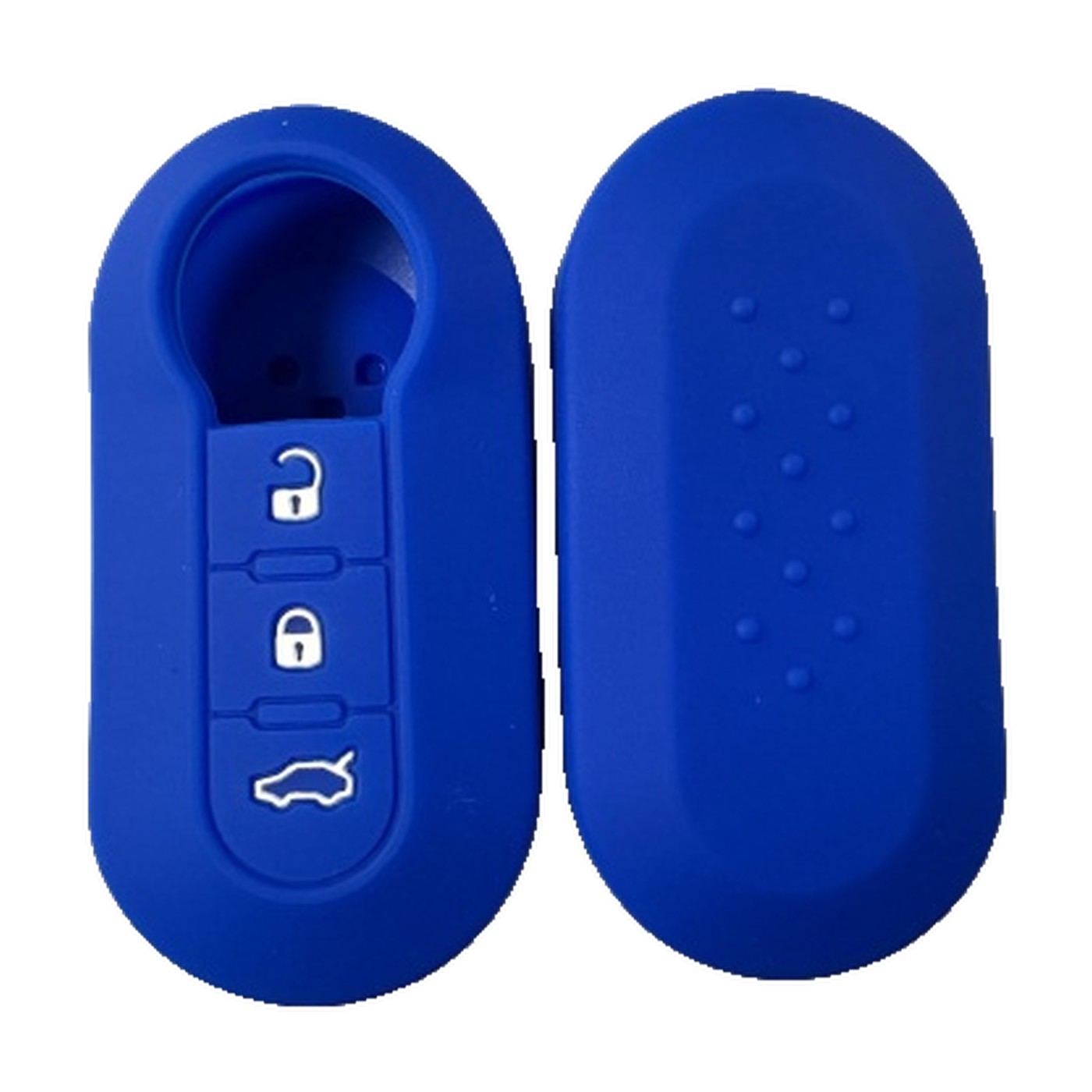 Funda Cubre Llave De Silicona Para Fiat 500 Doblo Gran Siena Bravo Palio Mobi Azul Kube