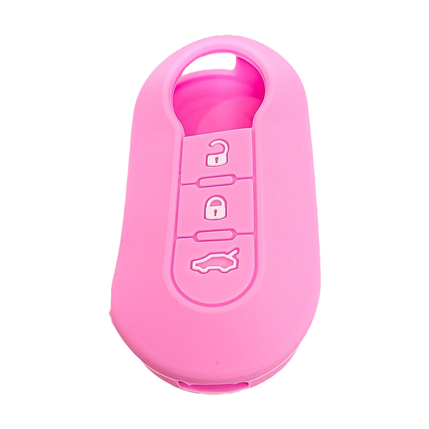 Funda Cubre Llave De Silicona Para Fiat 500 Doblo Gran Siena Bravo Palio Mobi Rosa Kube