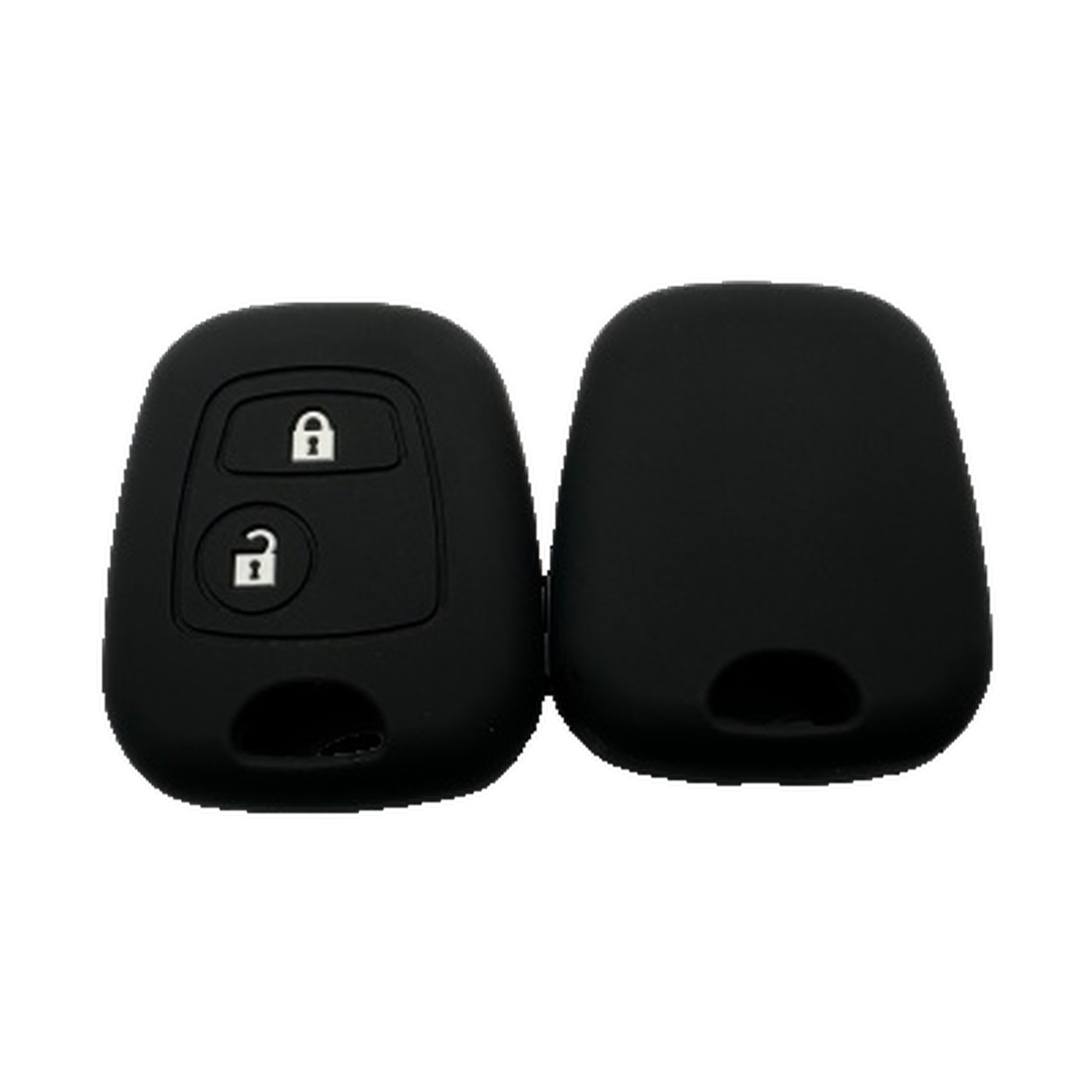 Funda Cubre Llave De Silicona Para Citroen C3 Negro Kube