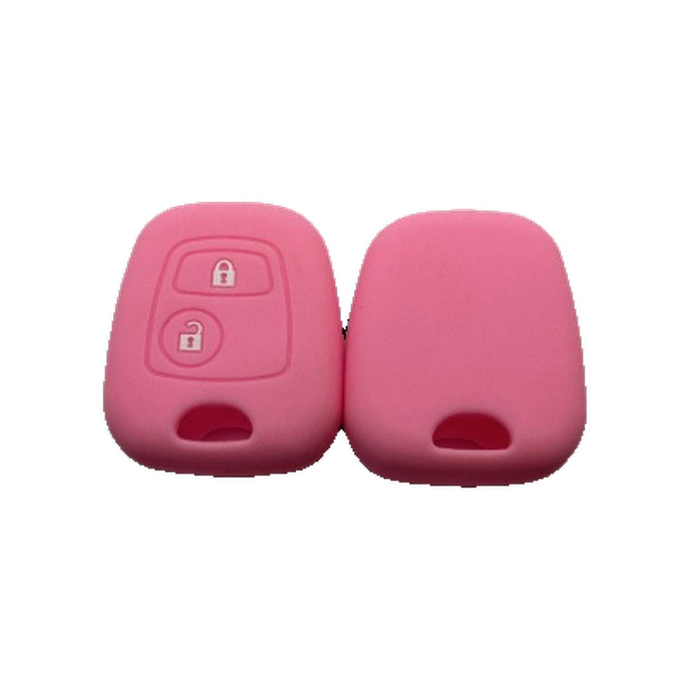 Funda Cubre Llave De Silicona Para Citroen C3 Rosa Kube