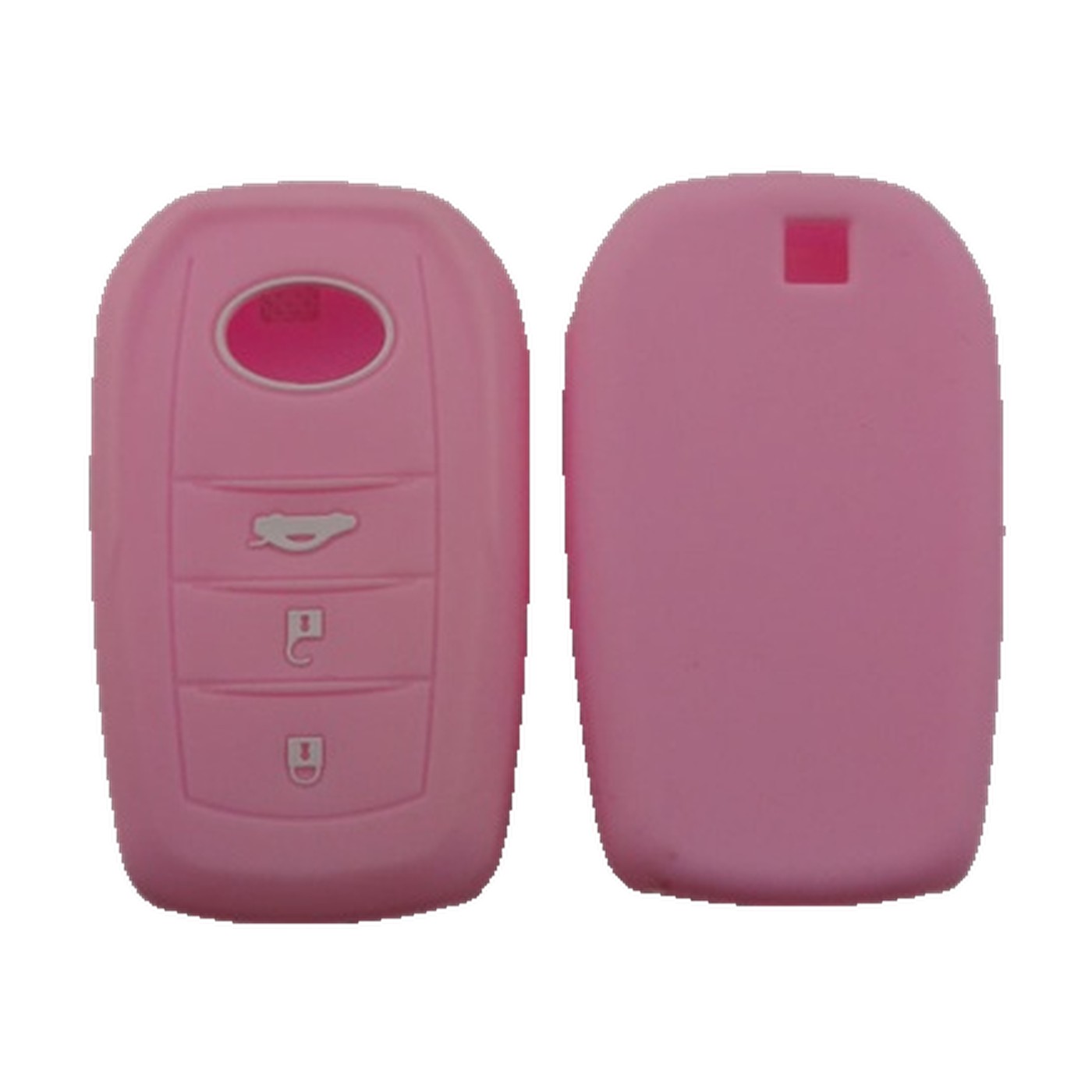 Funda Cubre Llave De Silicona Para Toyota 3 Botones Hilux Sw4 2016 Rosa Kube