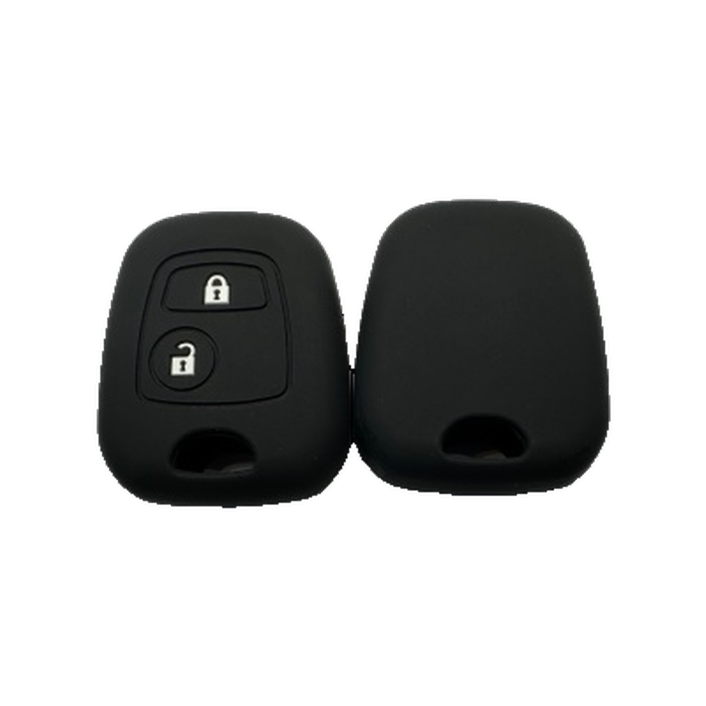 Funda Cubre Llave De Silicona Para Peugeot 206 207 307 Partner Hoggar Negro Kube