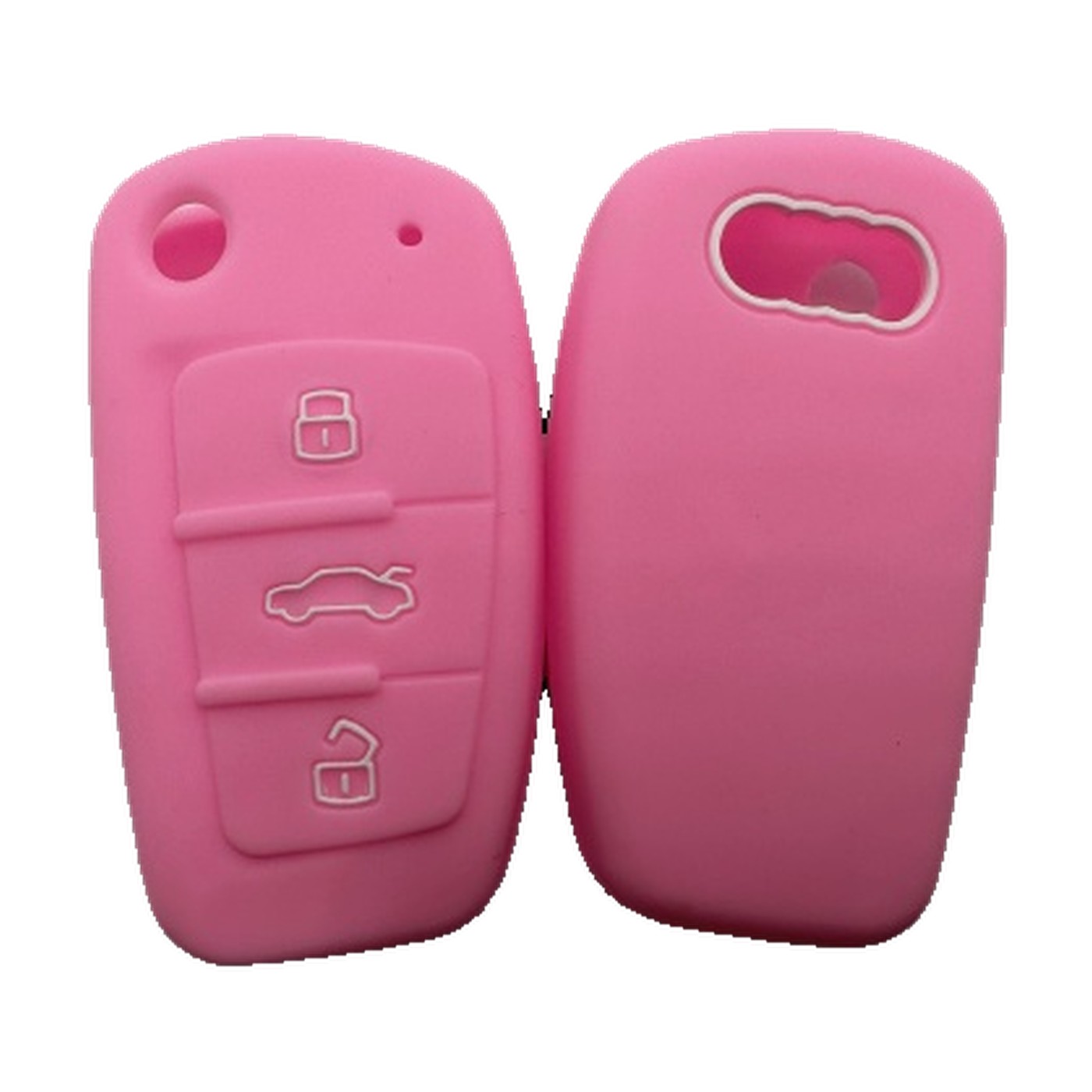 Funda Cubre Llave De Silicona Para Audi A1 A3 A4 A5 A6 A7 Tt Q3 Rosa Kube