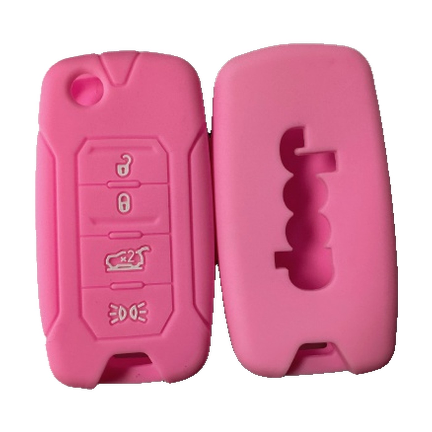Funda Cubre Llave De Silicona Para Jeep Renegade Rosa Kube