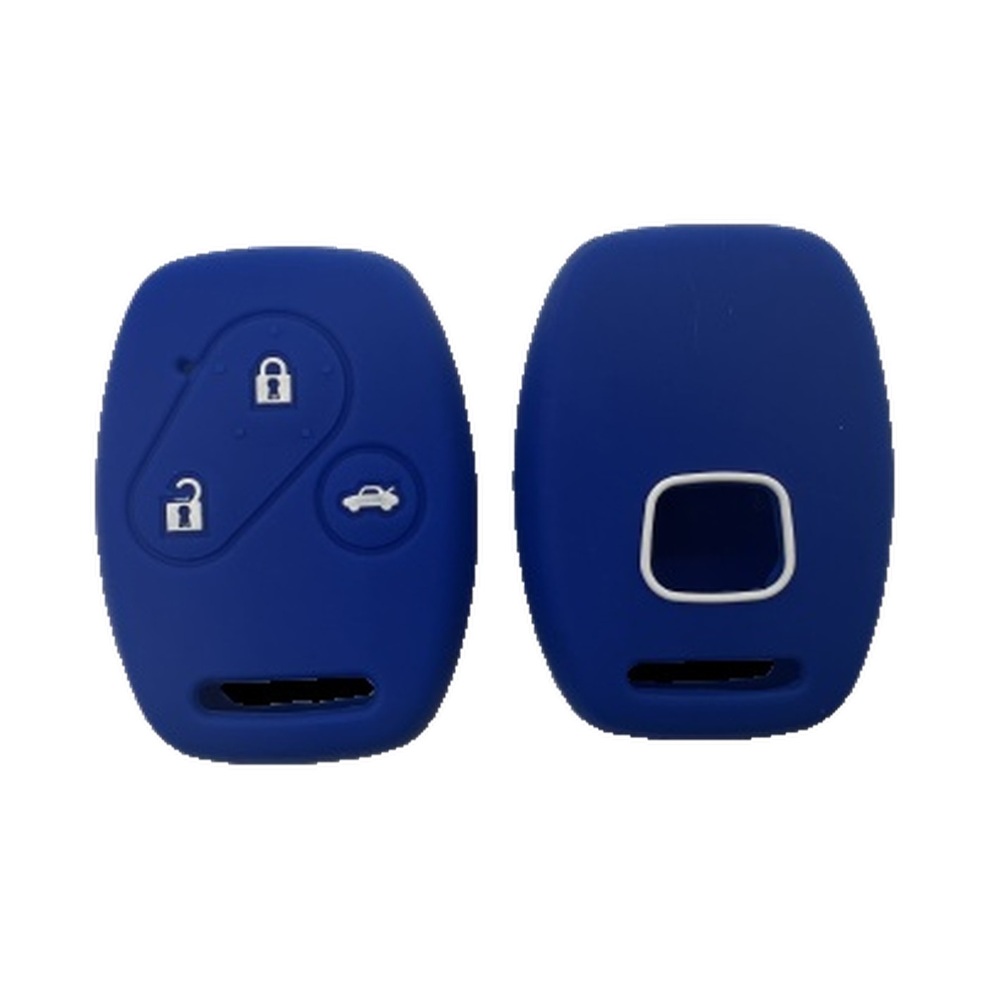 Funda Cubre Llave De Silicona Para Honda Fit Civic Crv 3 Botones Azul Kube