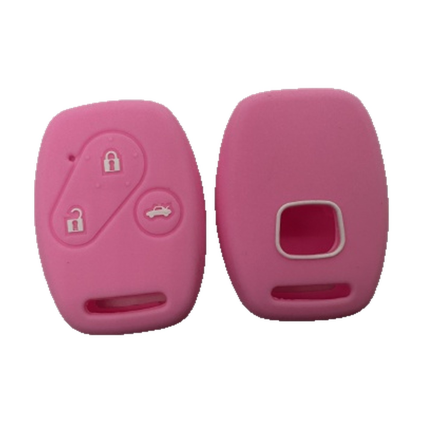 Funda Cubre Llave De Silicona Para Honda Fit Civic Crv 3 Botones Rojo Kube