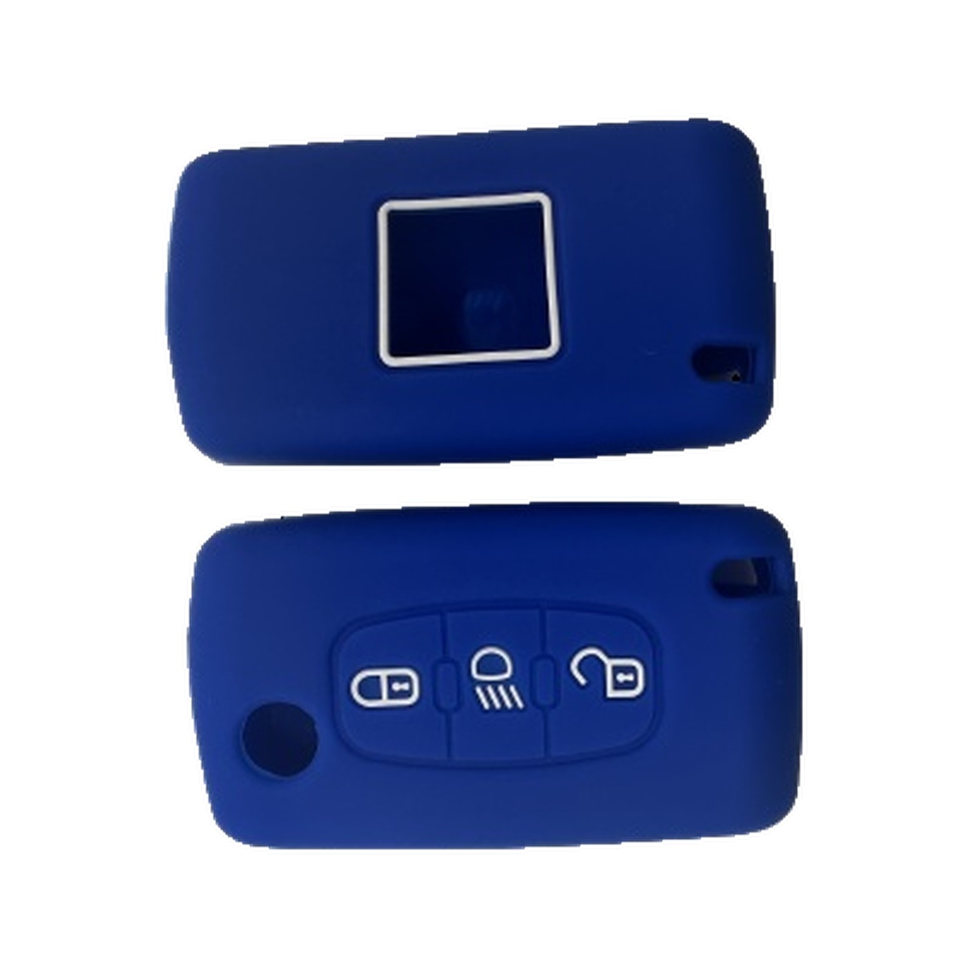 Funda Cubre Llave De Silicona Para Citroen C4 Picasso Aircross 3 Botones Azul Kube
