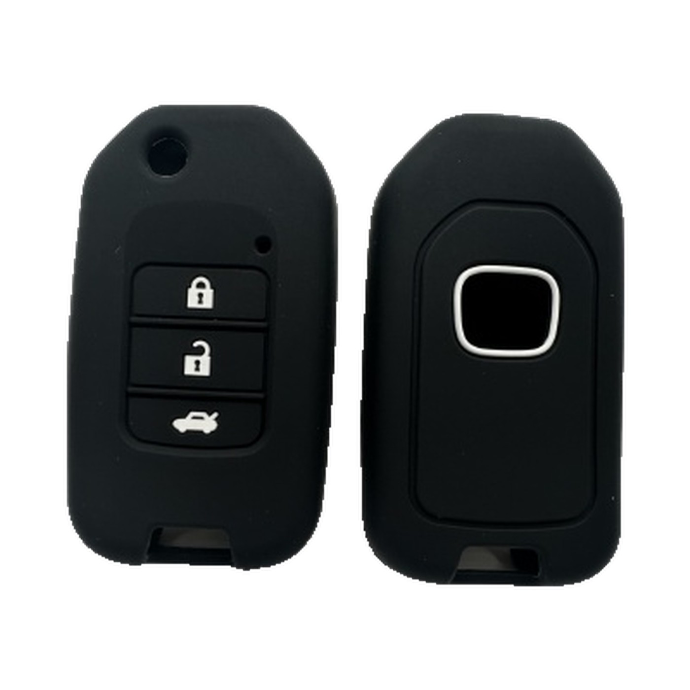 Funda Cubre Llave De Silicona Para Honda Hrv Navaja Negro Kube
