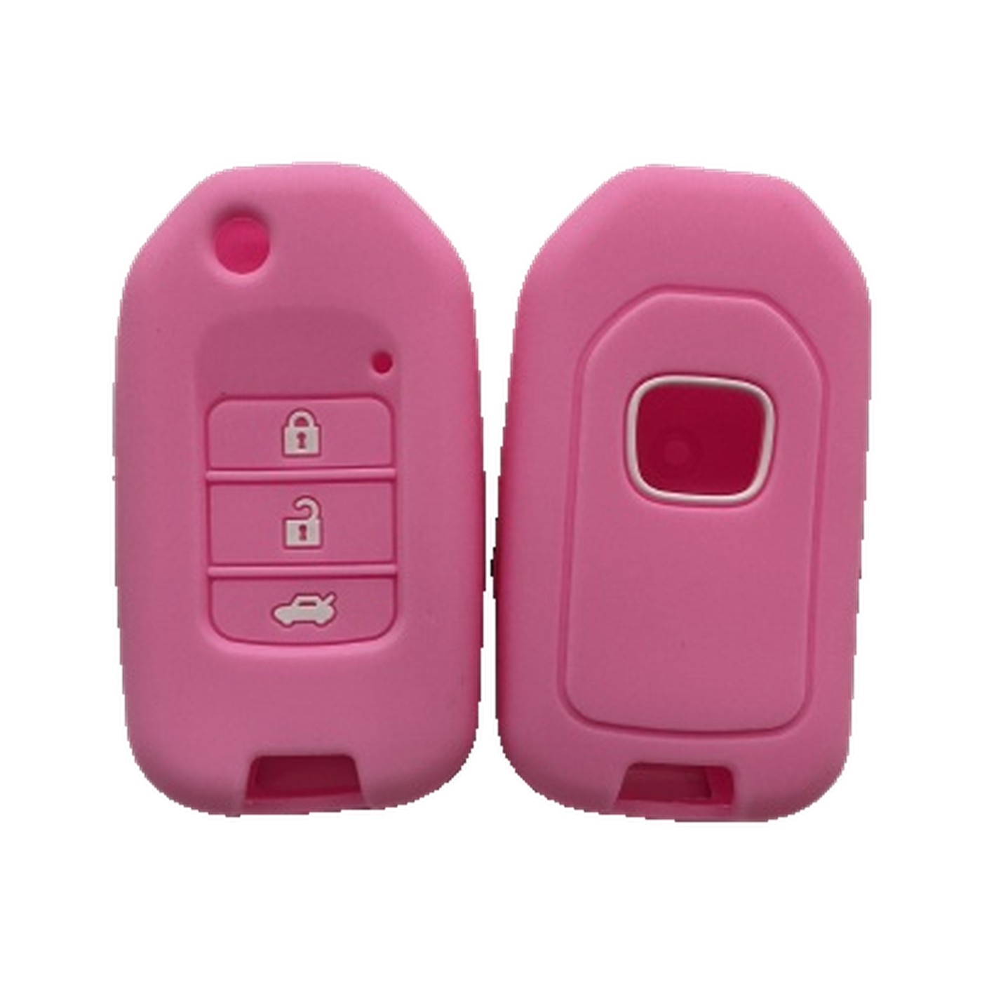 Funda Cubre Llave De Silicona Para Honda Hrv Navaja Rosa Kube