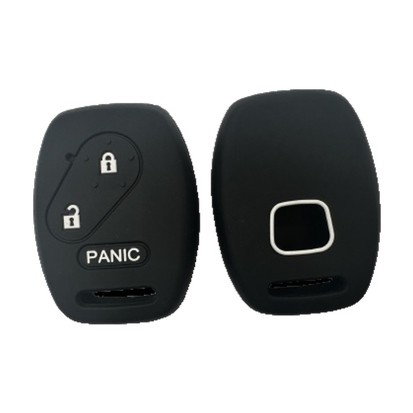 Funda Cubre Llave De Silicona Para Honda Fit Civic City Crv 2 Botones Negro Kube