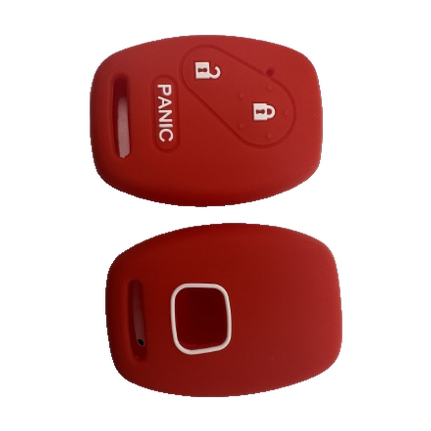 Funda Cubre Llave De Silicona Para Honda Fit Civic City Crv 2 Botones Rojo Kube