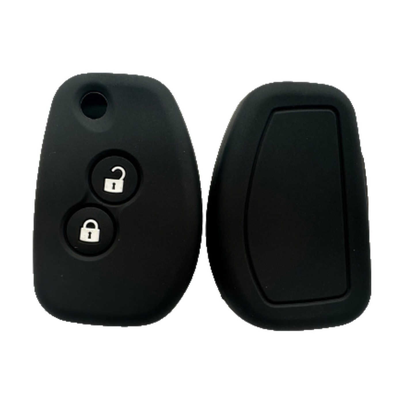 Funda Cubre Llave De Silicona Para Renault Sandero Clio Logan Duster Negro Kube