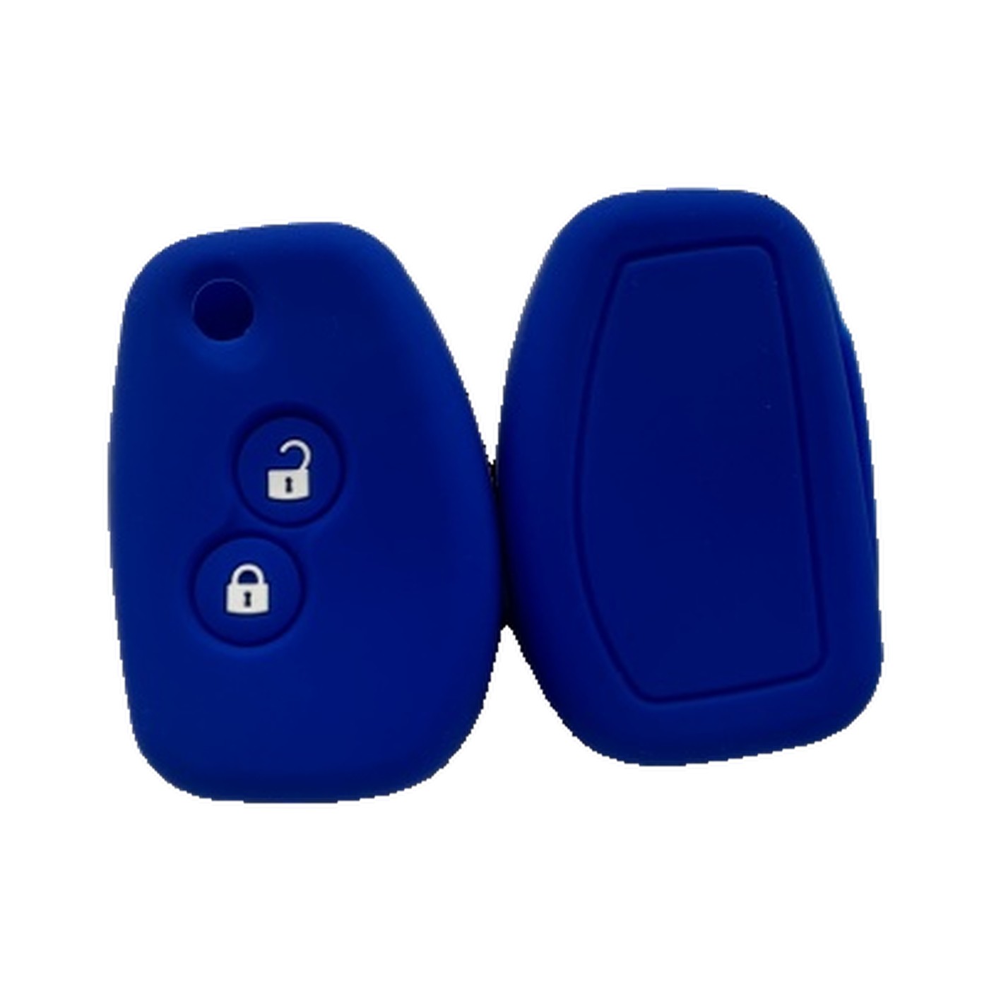 Funda Cubre Llave De Silicona Para Renault Sandero Clio Logan Duster Azul Kube