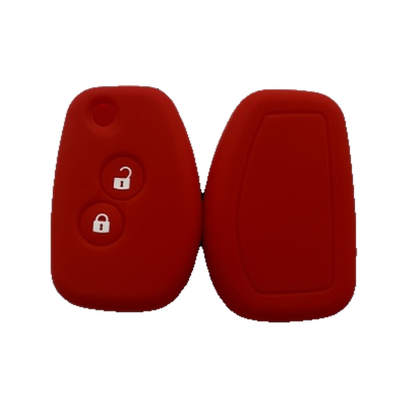 Funda Cubre Llave De Silicona Para Renault Sandero Clio Logan Duster Rojo Kube