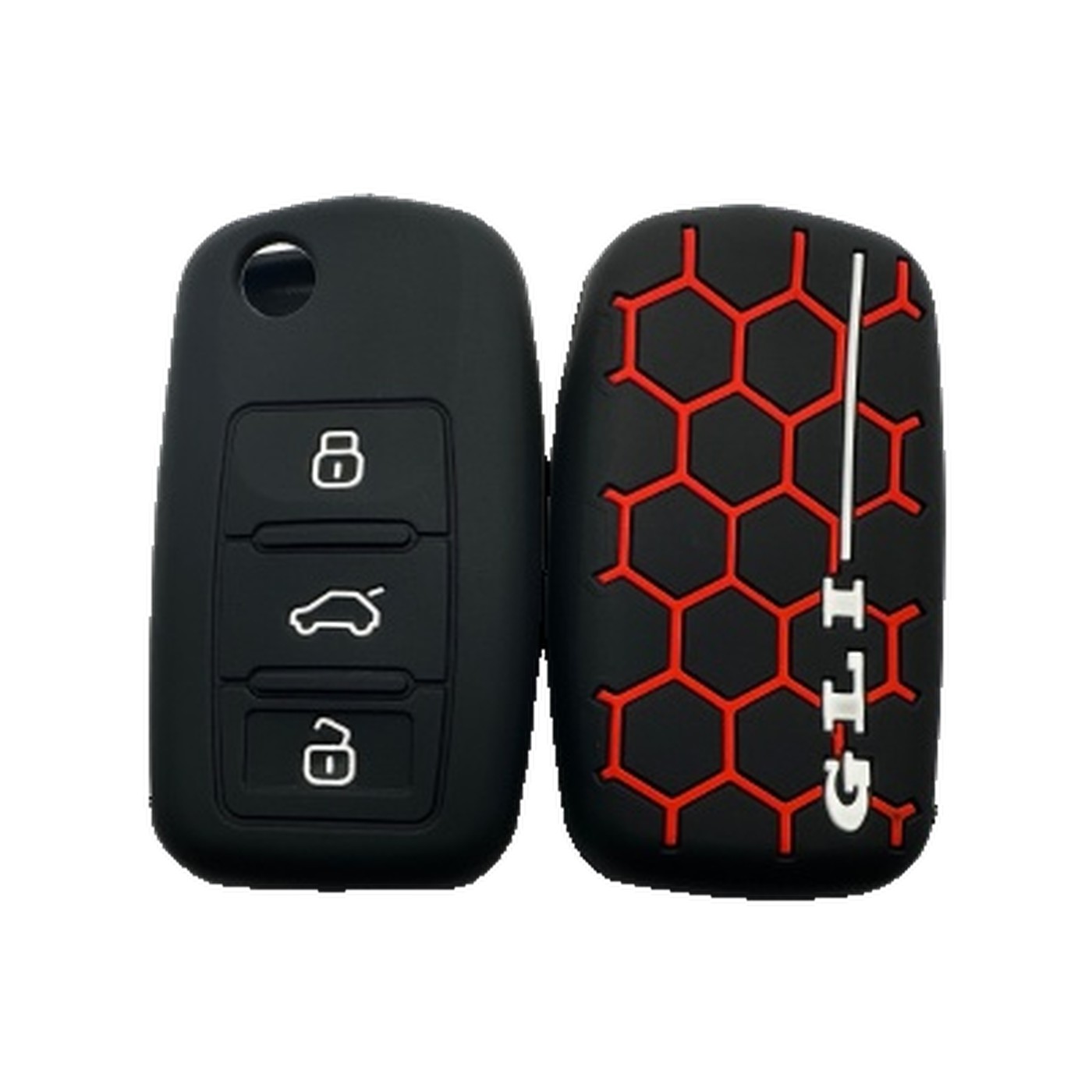 Funda Cubre Llave De Silicona Para Volkswagen Gti Golf Mk4 Mk6 Gol Negro Kube