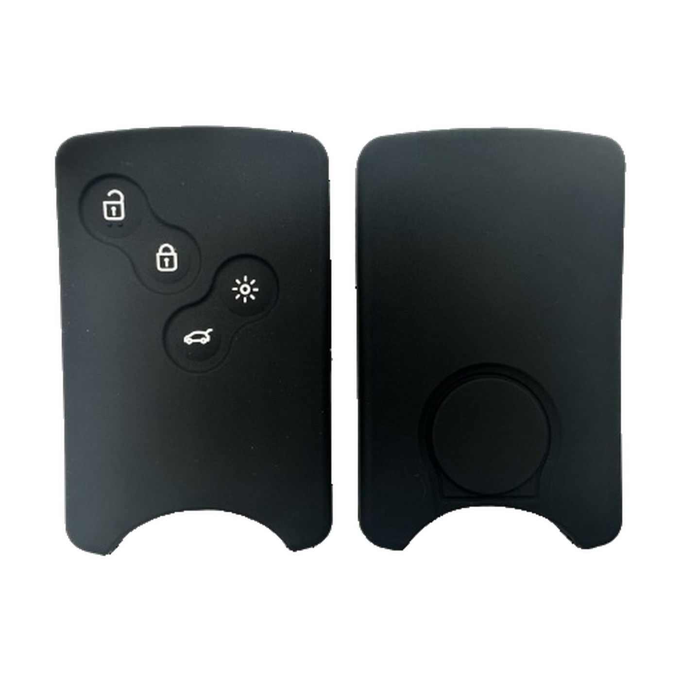Funda Cubre Llave De Silicona Para Renault Megane 2 Captur Tarjeta Negro Kube