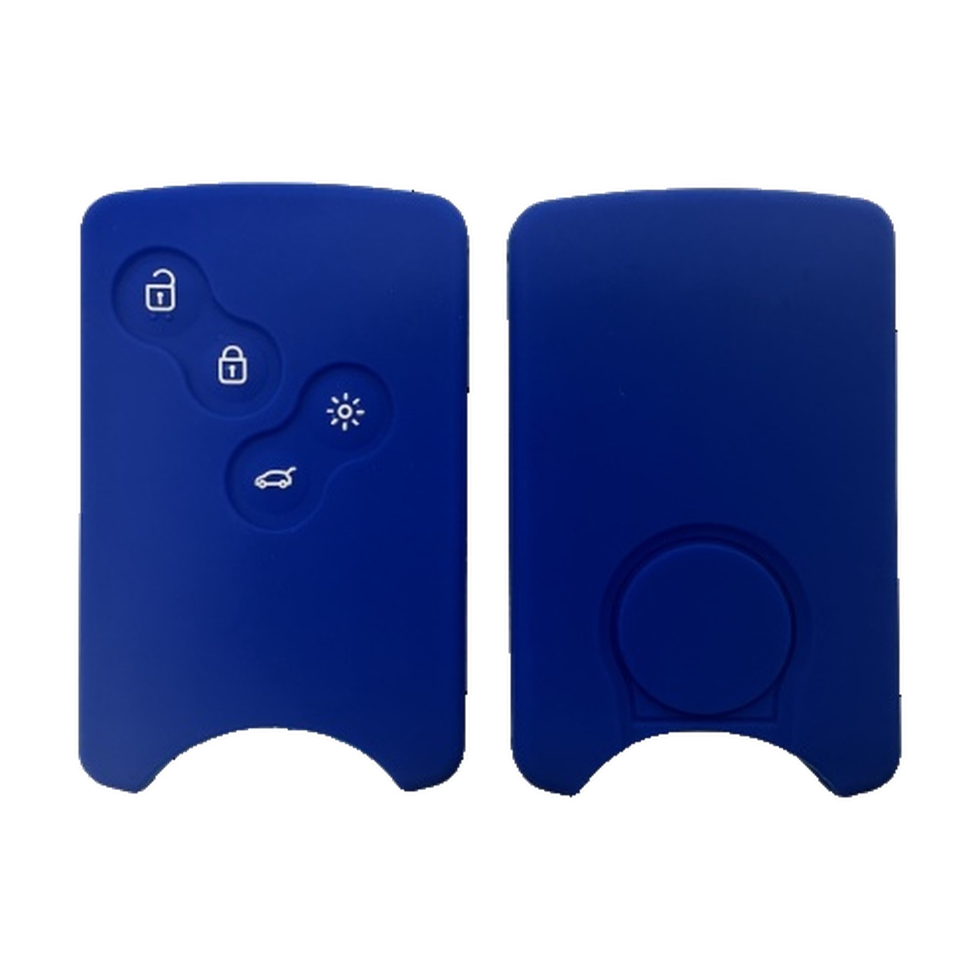 Funda Cubre Llave De Silicona Para Renault Megane 2 Captur Tarjeta Azul Kube