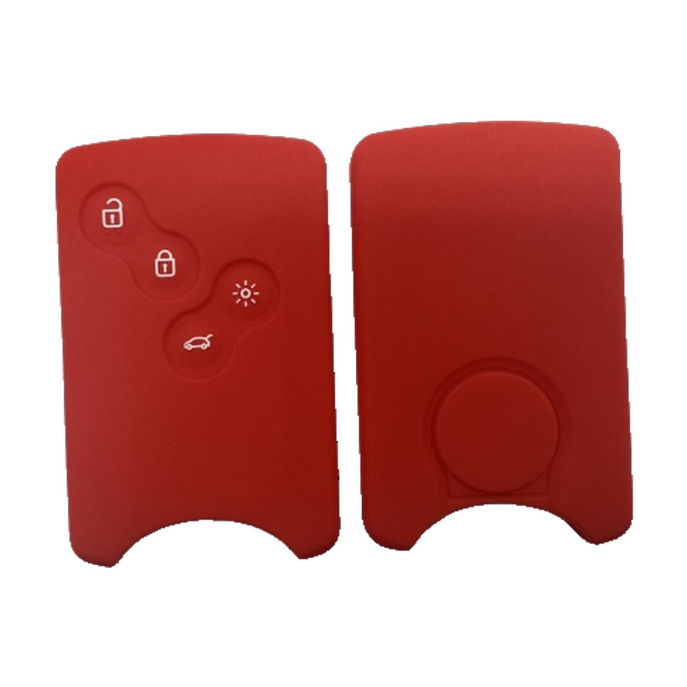 Funda Cubre Llave De Silicona Para Renault Megane 2 Captur Tarjeta Rojo Kube