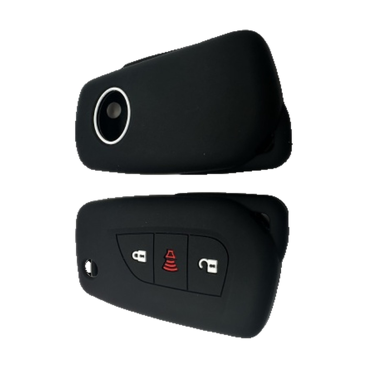 Funda Cubre Llave De Silicona Para Toyota Corolla Hilux Negro Kube