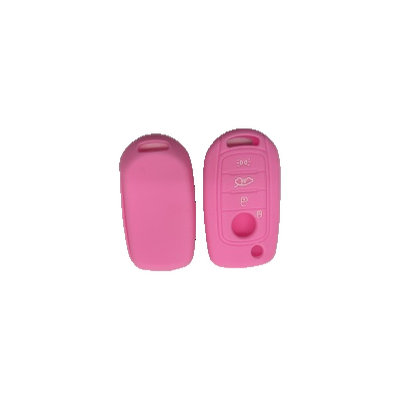 Funda Cubre Llave De Silicona Para Fiat Argo Cronos Toro 500x Rosa Kube