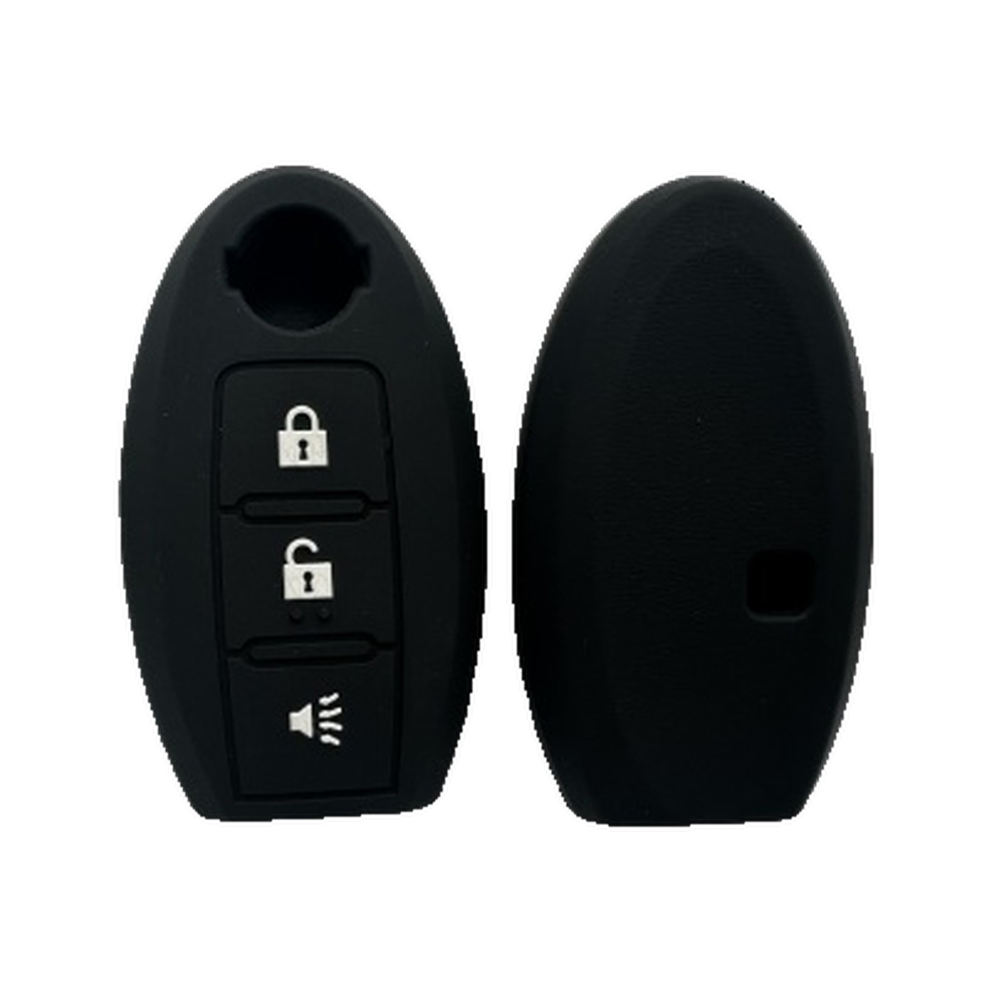 Funda Cubre Llave De Silicona Para Nissan Versa Sentra Tiida Kicks Negro Kube