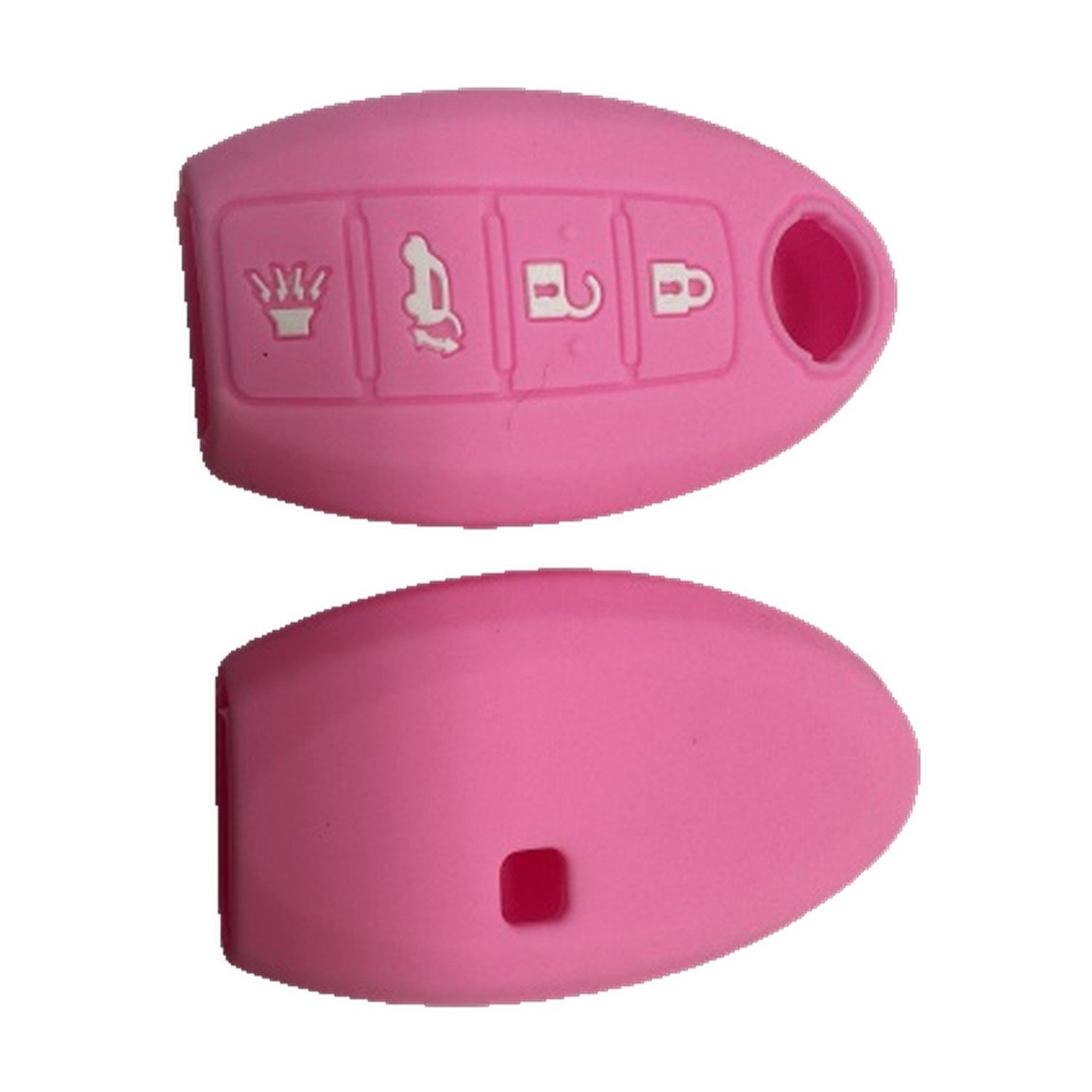 Funda Cubre Llave De Silicona Para Nissan 4 Botones Rosa Kube