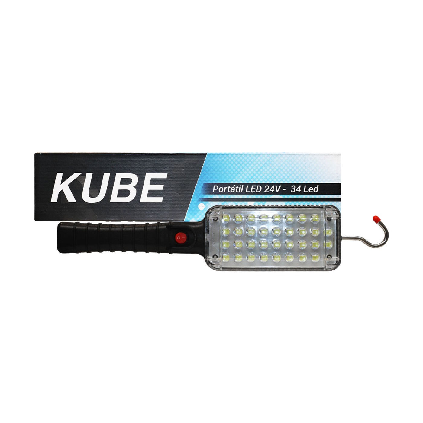 Luz De Inspeccion Portatil Led Con Gancho 24v Profesional Kube