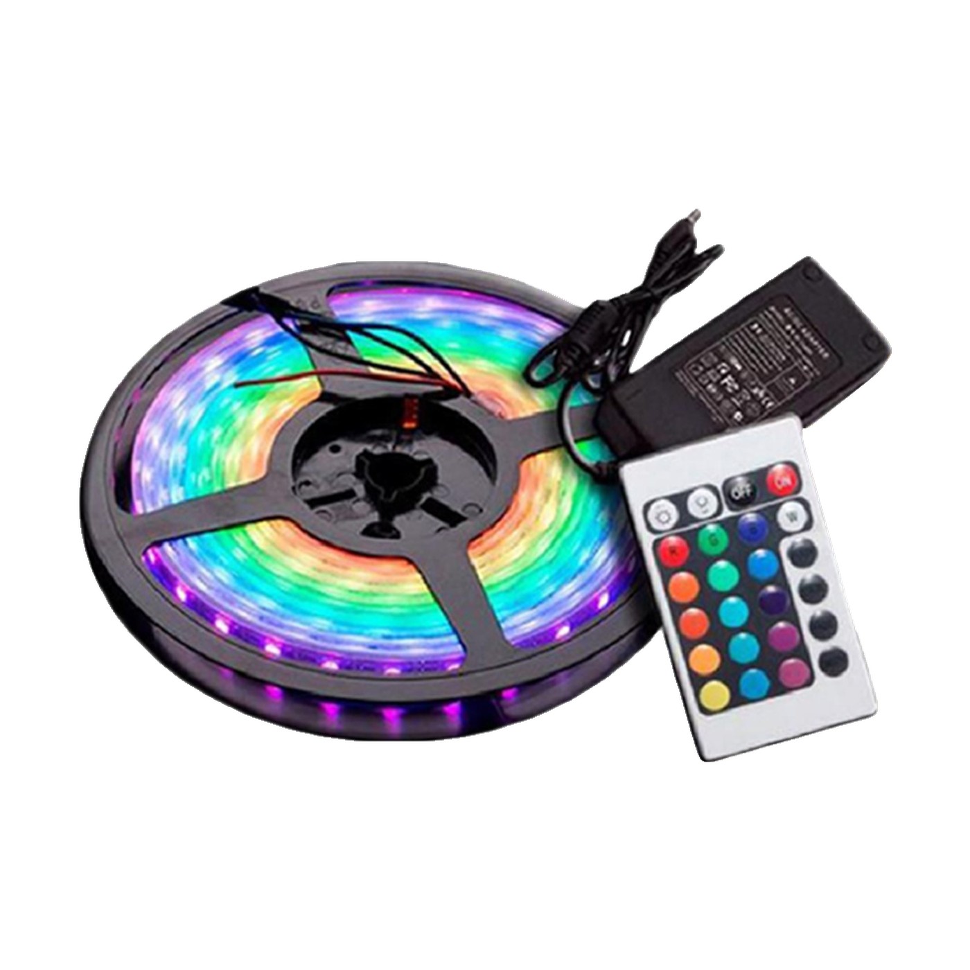 Rollo Tira Led 5m 300 Leds 5050 Rgb 12v Control Lux Led