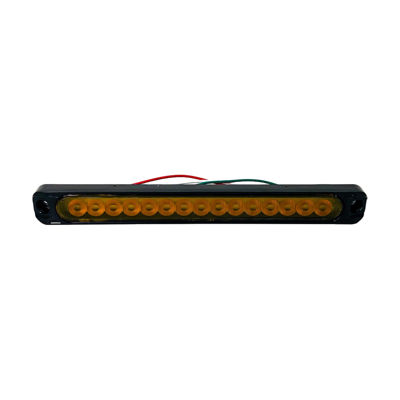Moldura Led Universal 25 Cm Color Ambar 12v Funcion Fija Secuencial Y Flash Lux Led