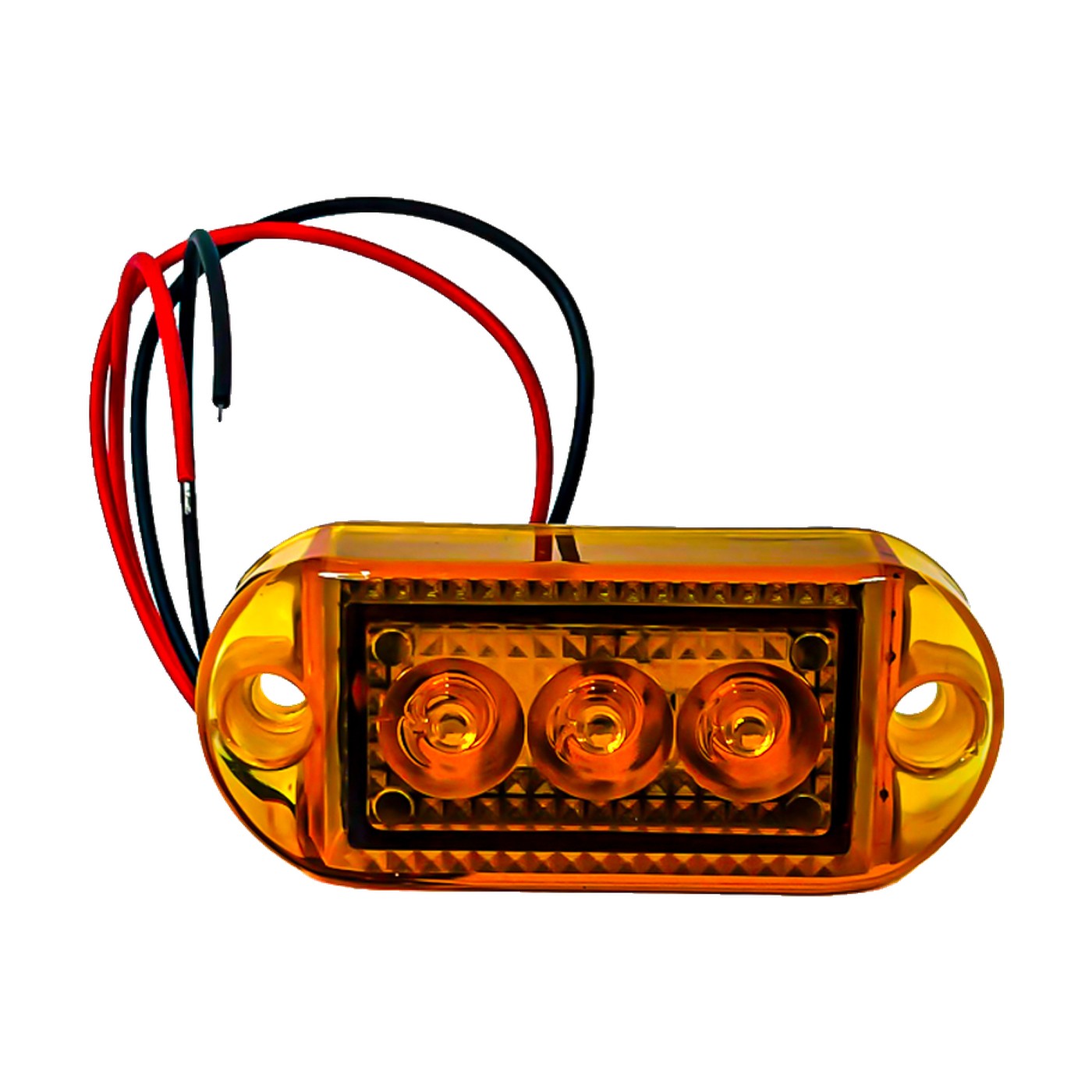 Luz Led De Posicion Lateral 7x3 Cm Ambar 12v Lux Led Señalizacion