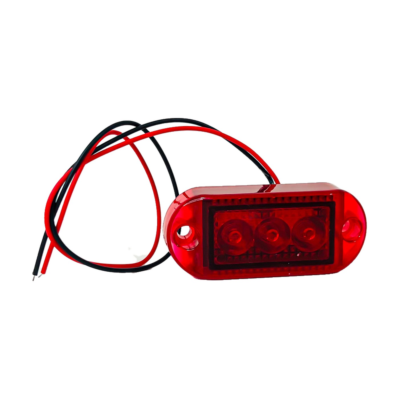 Luz Led De Posicion Lateral 7x3 Cm Rojo 12v Lux Led Señalizacion