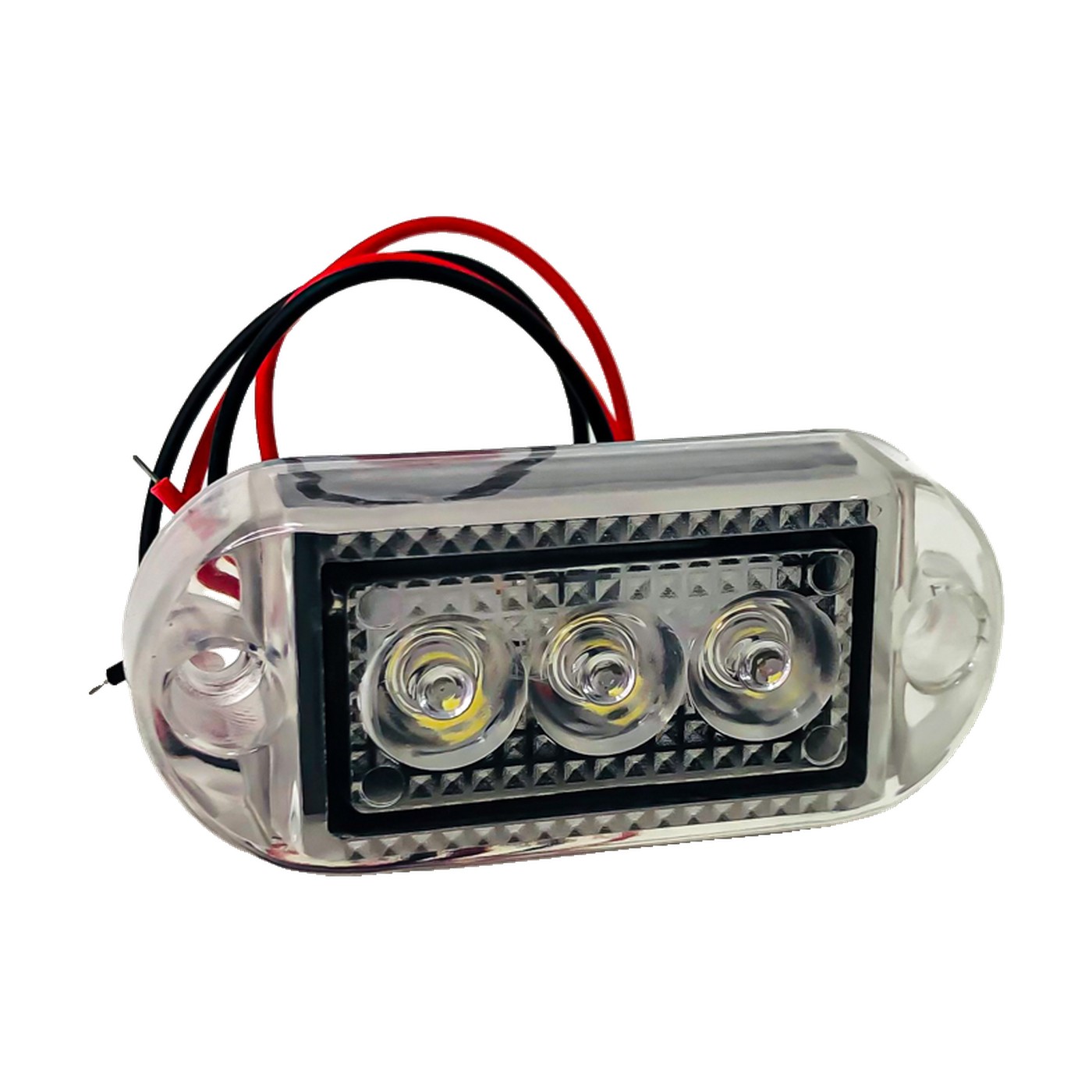 Luz Led De Posicion Lateral 7x3 Cm Blanco 12v Lux Led Señalizacion