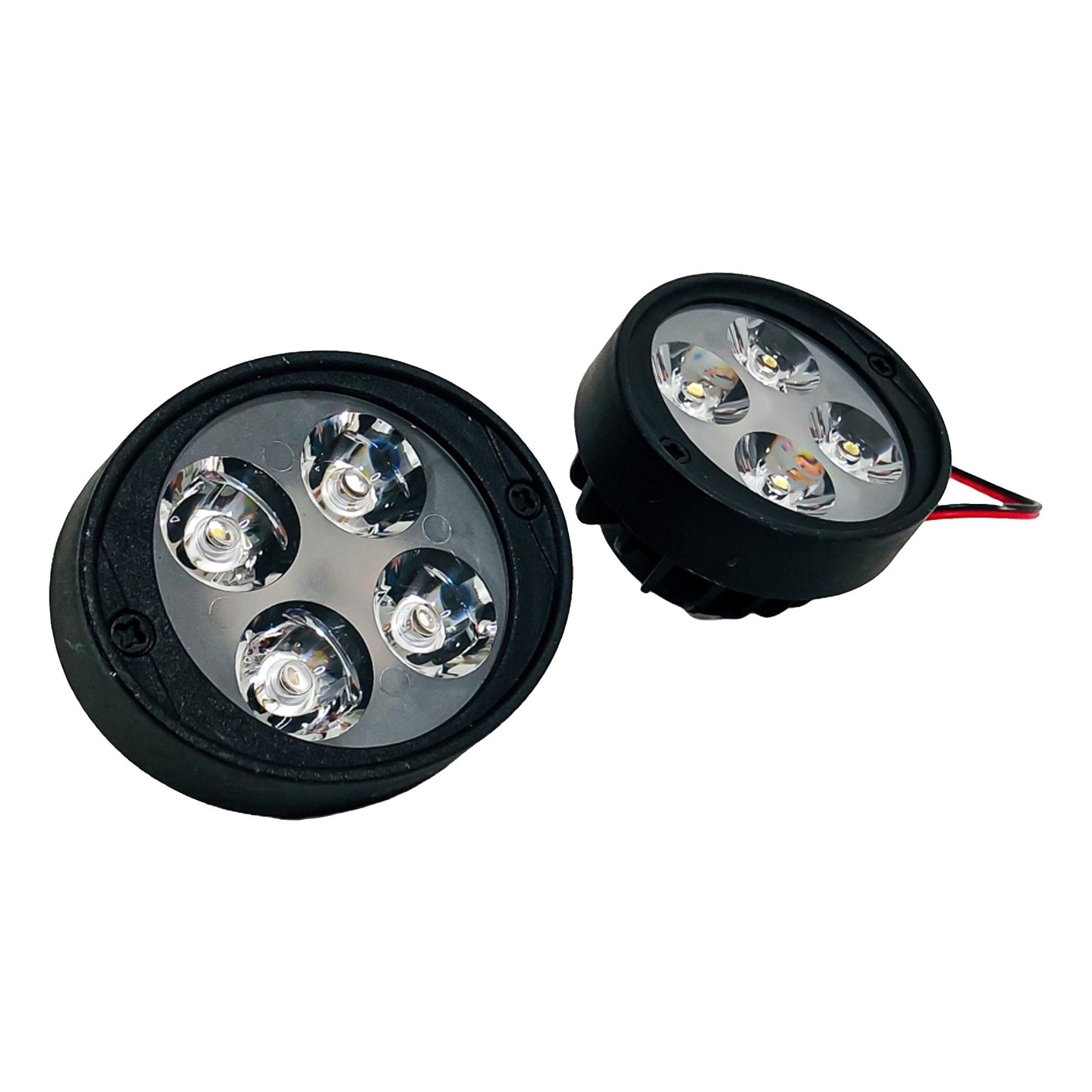 Juego X2 Faros Auxiliares Led Universales 12v 10w Lux Led Moto Auto