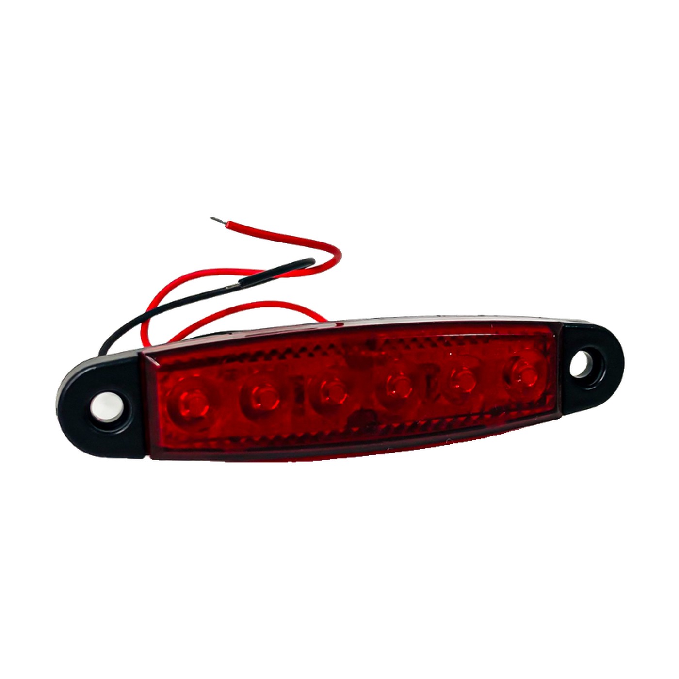 Luz Led De Posicion Lateral 95x21 Mm Rojo 12v Lux Led Señalizacion