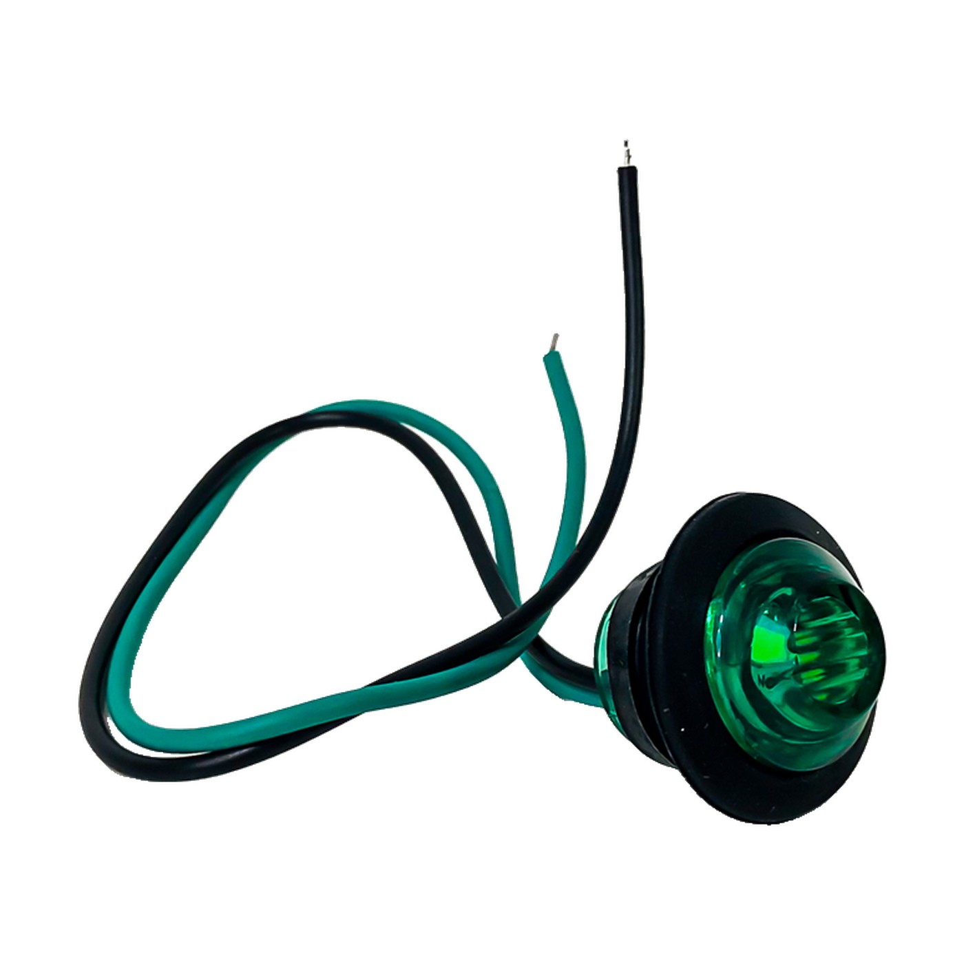 Luz Testigo Led Universal Circular 2 Cm Color Verde 12v Lux Led