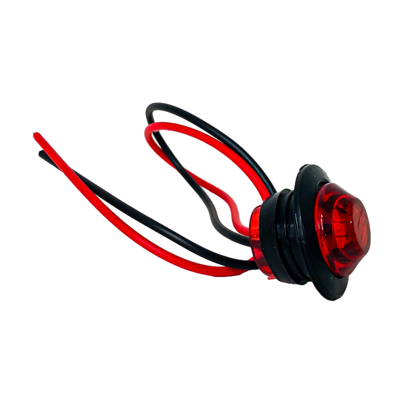 Luz Testigo Led Universal Circular 2 Cm Color Rojo 12v Lux Led