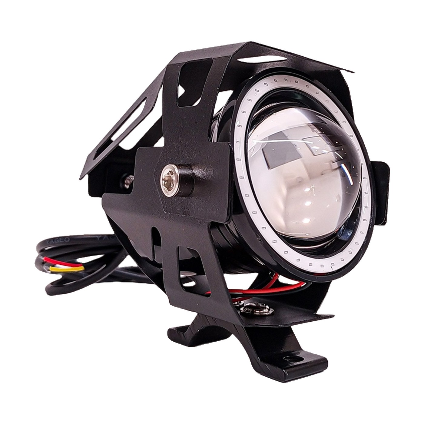 Faro Auxiliar Led 1 Led 18w Alta Y Baja Flash Ojo De Angel Azul 9v 36v Lux Led