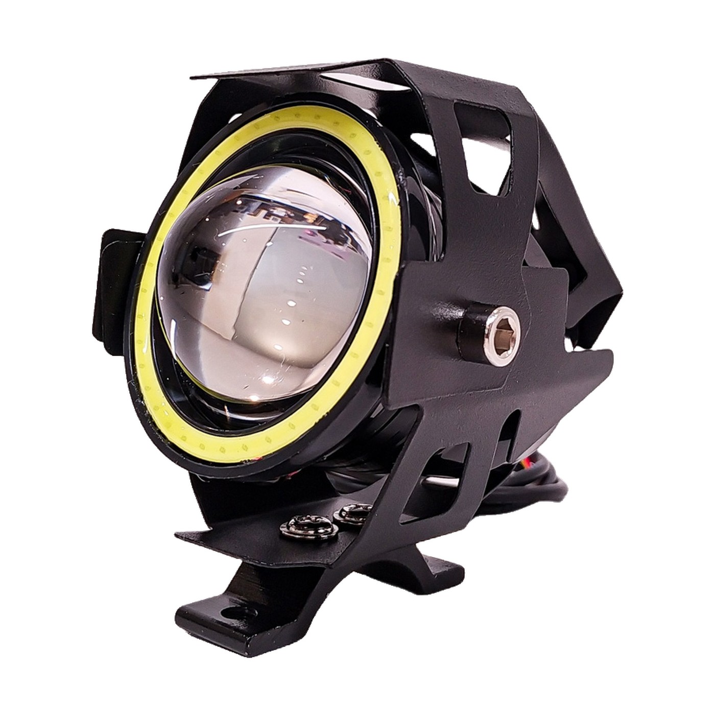 Faro Auxiliar Led 1 Led 18w Alta Y Baja Flash Ojo De Angel Blanco 9v 36v Lux Led