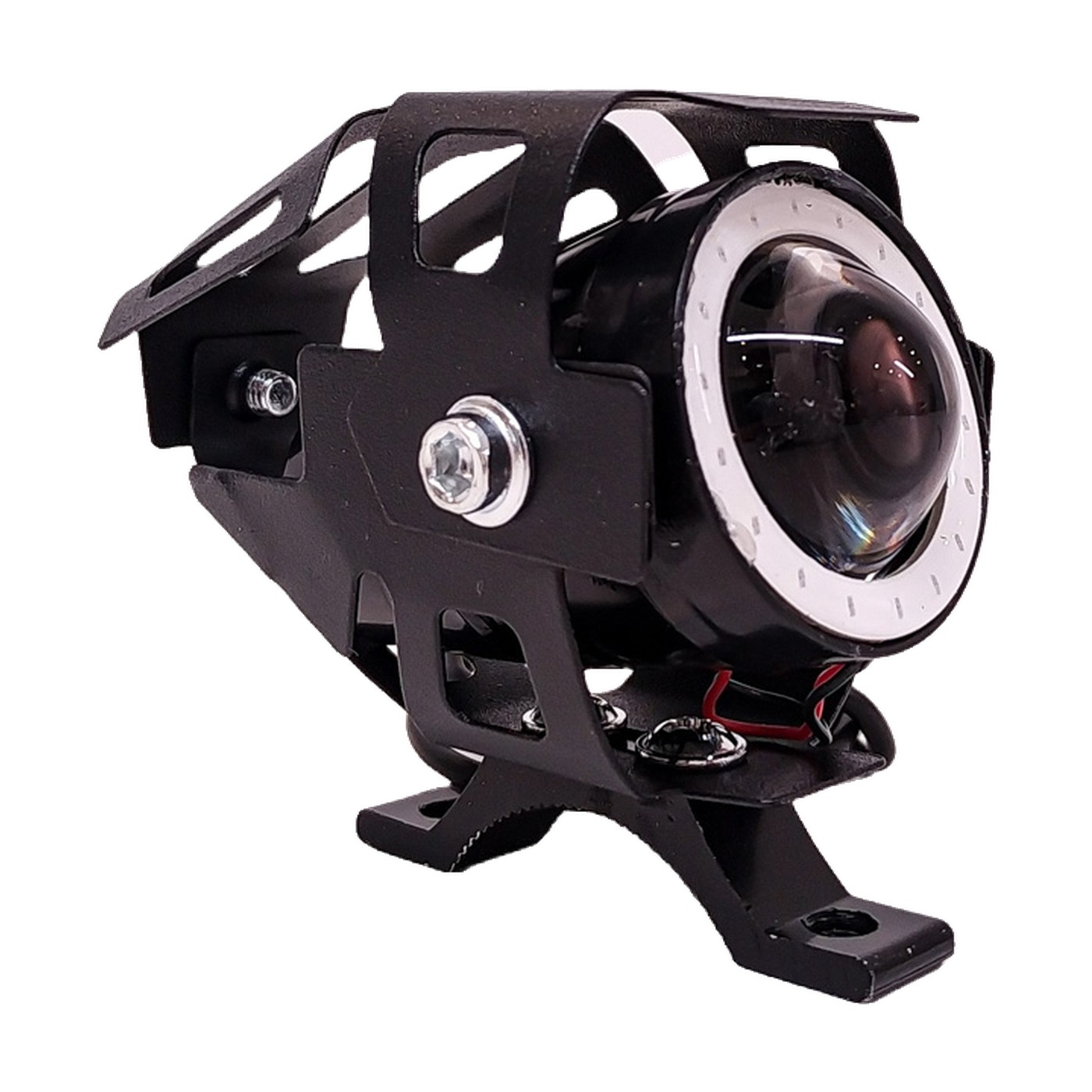 Faro Auxiliar Led Mini 1 Led 18w Alta Y Baja Flash Ojo De Angel Azul 9v 36v Lux Led