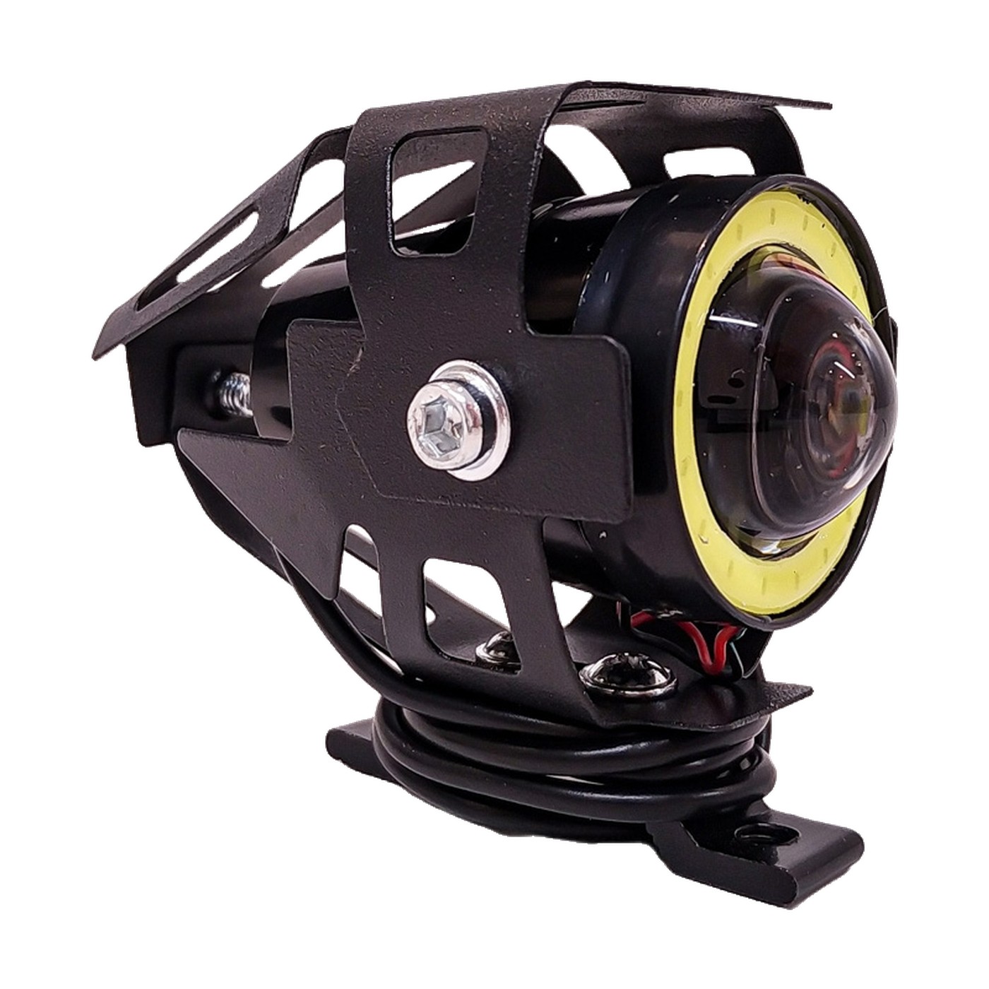 Faro Auxiliar Led Mini 1 Led 18w Alta Y Baja Flash Ojo De Angel Blanco 9v 36v Lux Led