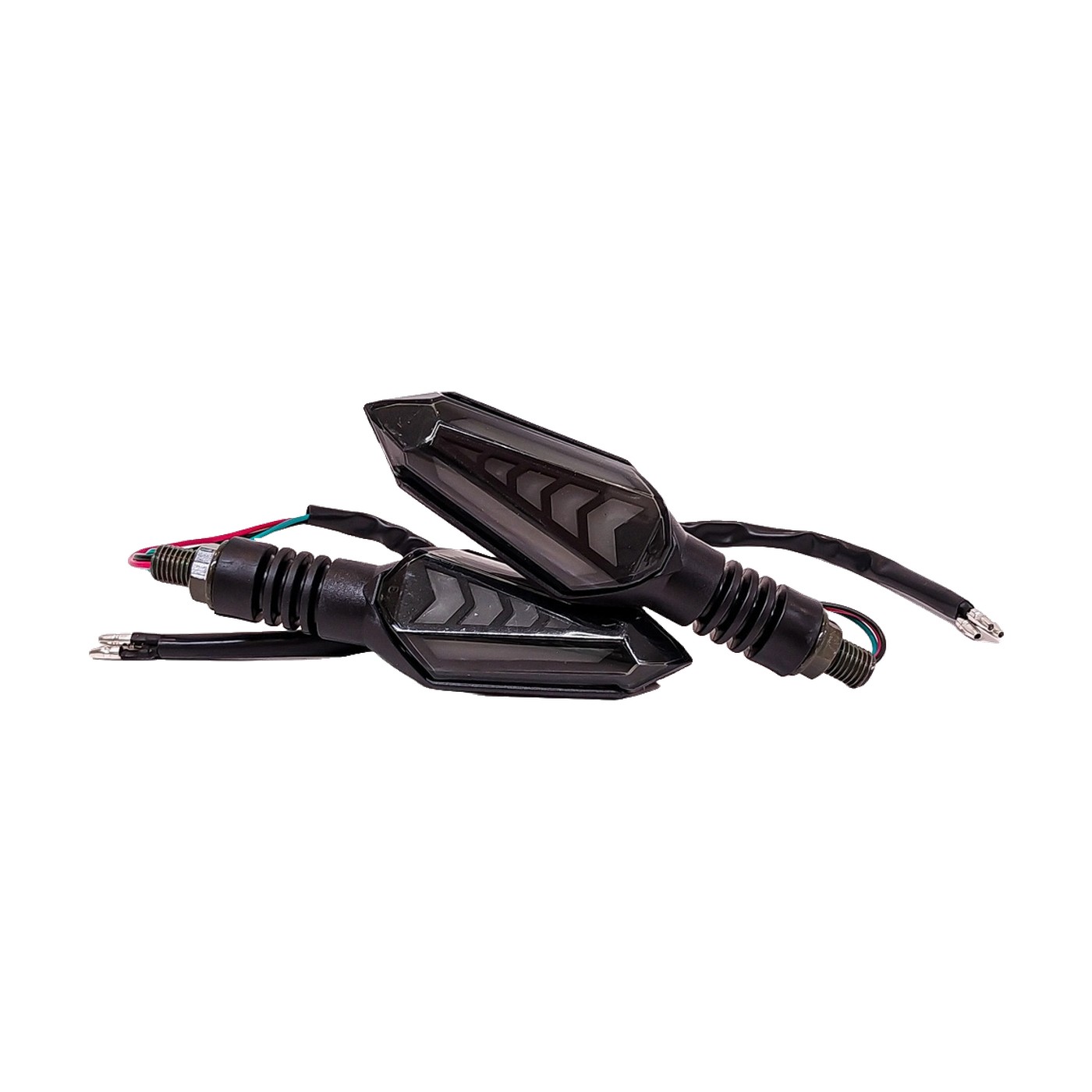 Faros De Giro Led Moto Running Ambar Y Giro Ambar 12v 135x40x35 Mm Juego X2 Lux Led